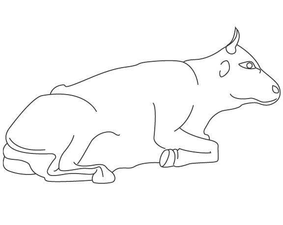 Laying Down Cow_Template